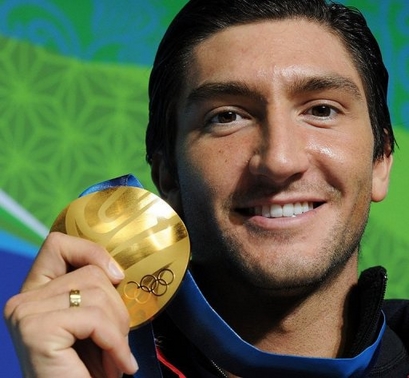 evan lysacek gold. Even Lysacek with the gold